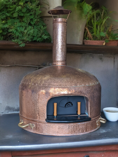 Traditional Wood Fired Brick Pizza Oven - Copperstone