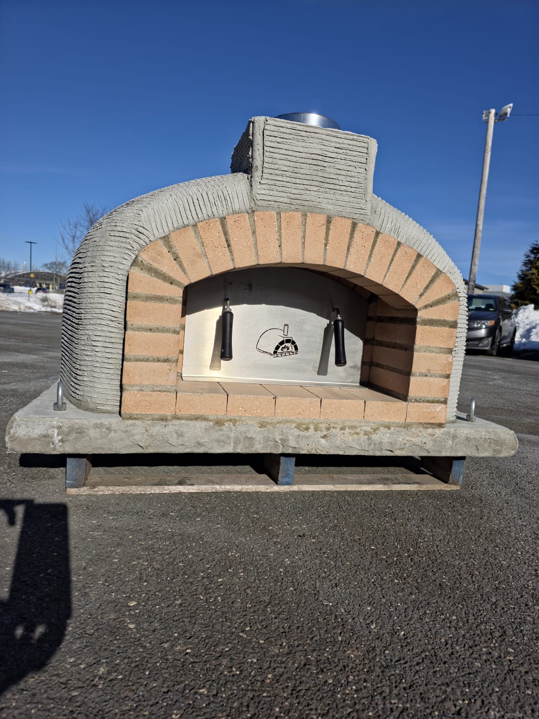 Traditional Wood Fired Brick Pizza Oven - Mediterranean Pro Naked