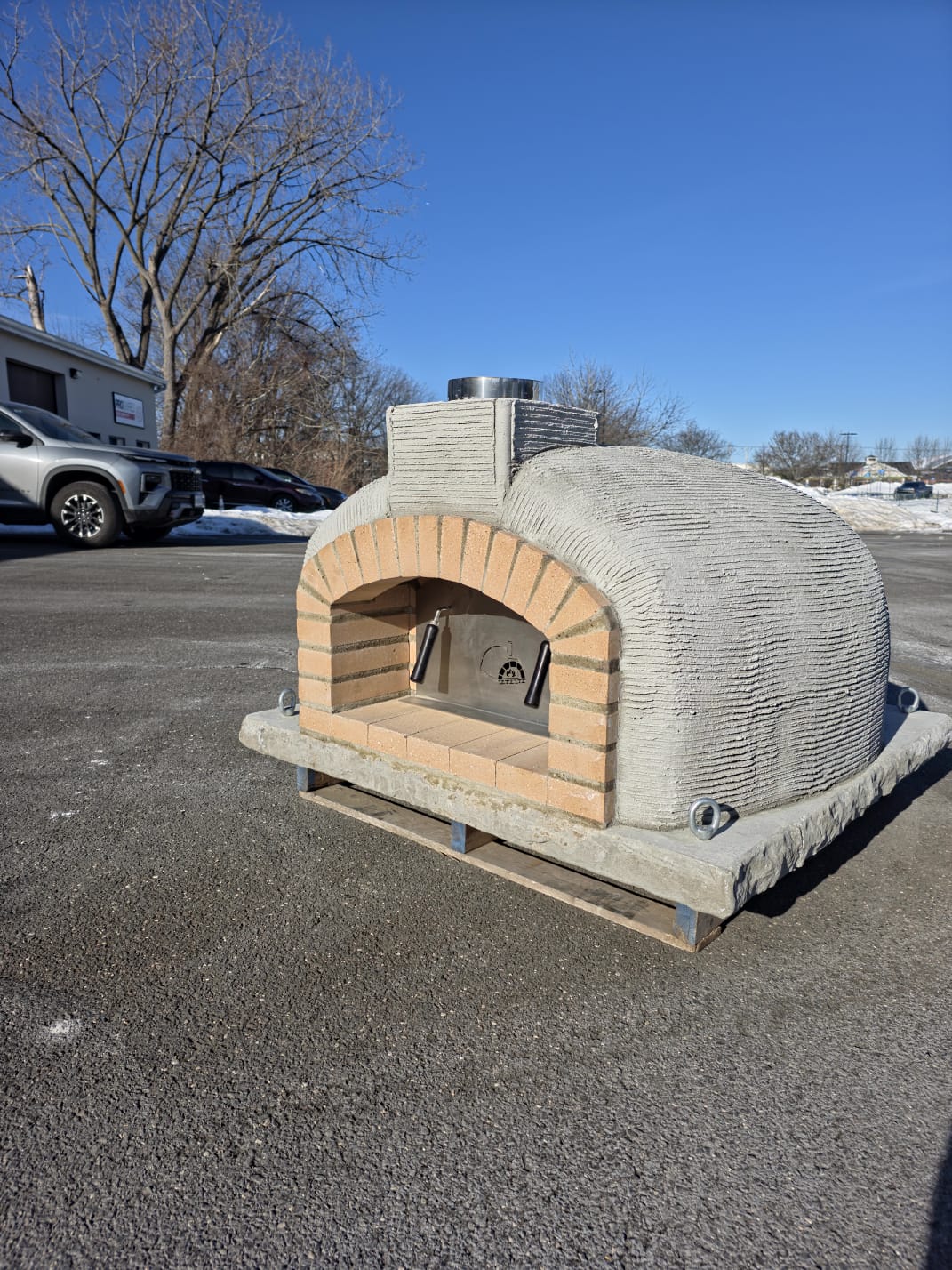 Traditional Wood Fired Brick Pizza Oven - Mediterranean Pro Naked