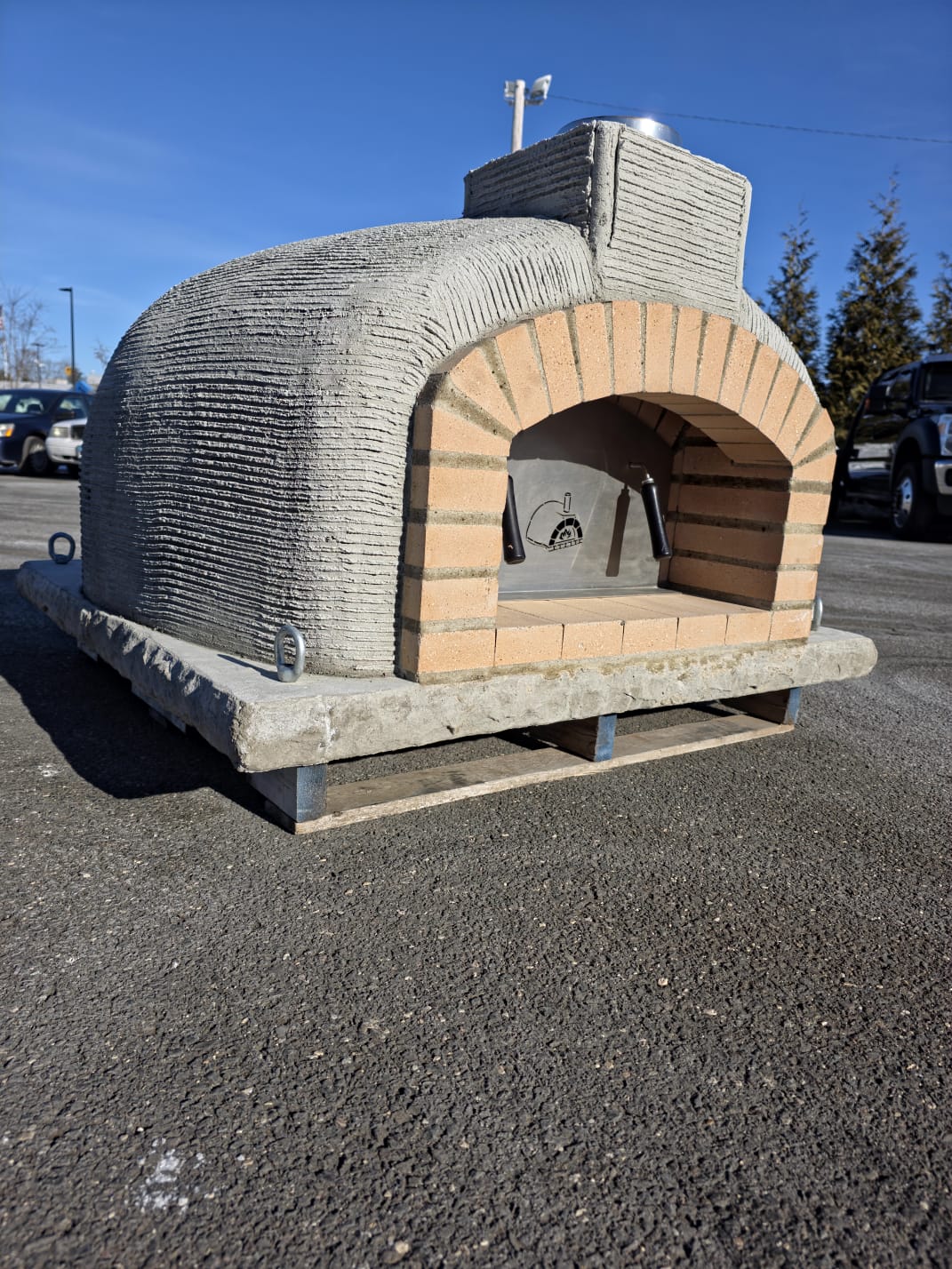 Traditional Wood Fired Brick Pizza Oven - Mediterranean Pro Naked