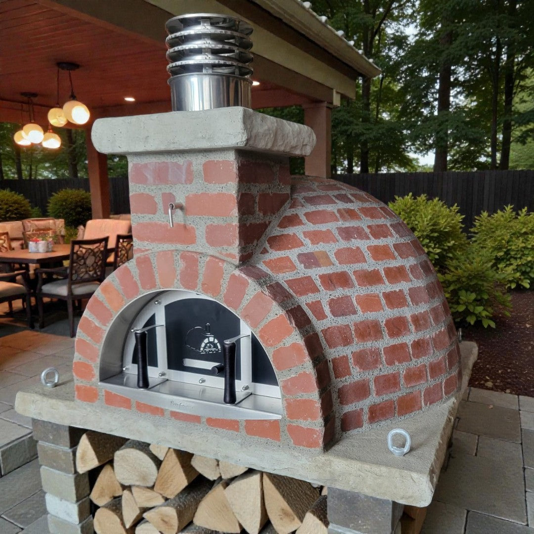 Traditional Wood Fired Brick Pizza Oven - New Haven Rustico