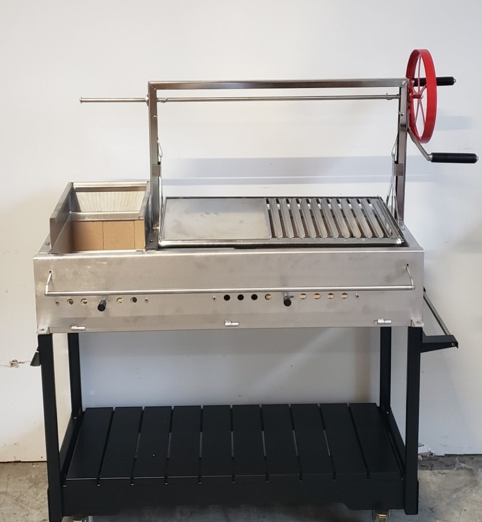 Argentinian Grill - Stainless Steel with cart